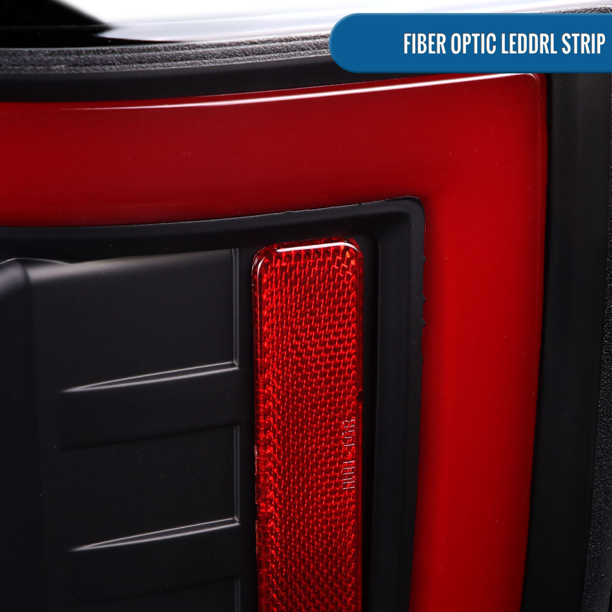 Ronnin - Fits 2017-2019 Ford F250 F350 F450 F550 Super Duty Upgraded Full LED Tail Lights Integrated Brake + Turn Signal Assembly Pair | Black
