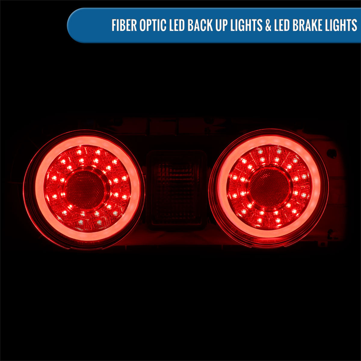Ronnin - Fits 1989-1994 Nissan Skyline GT-R R32 Upgrade Replacement LED Tail Lights Assembly Pair | Red