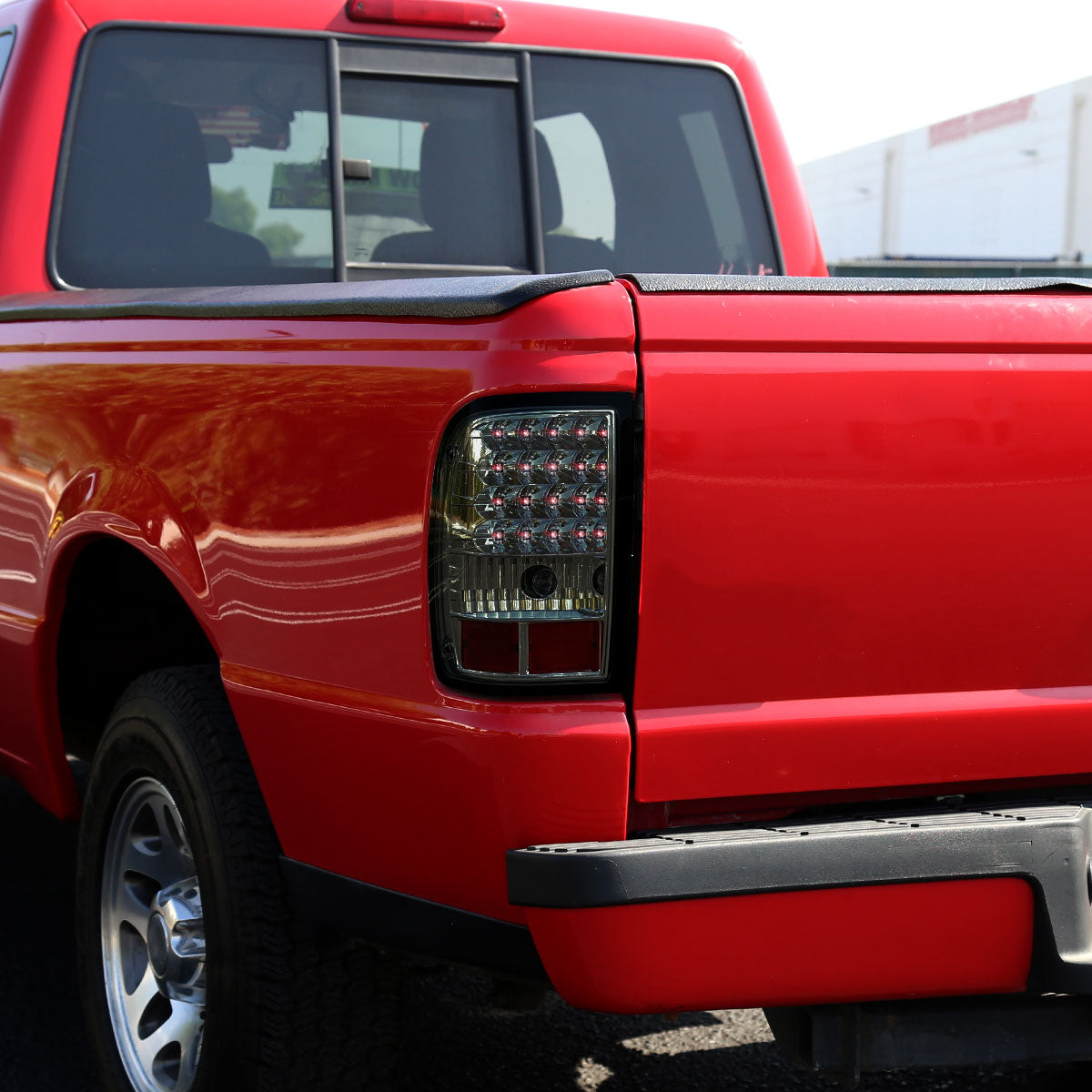 Ronnin - Fits 2006-2011 Ford Ranger Pickup LED Tail Lights Integrated LED Brake and Signal Lamps Pair | Smoke