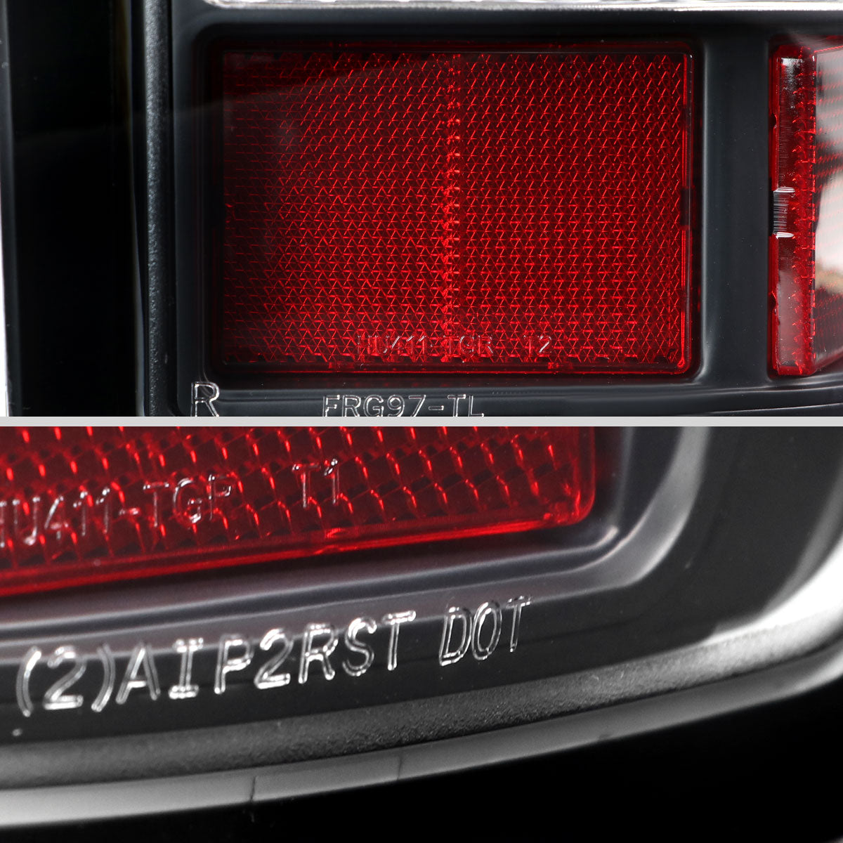 Ronnin - Fits 2006-2011 Ford Ranger Pickup LED Tail Lights Integrated LED Brake and Signal Lamps Pair | Black