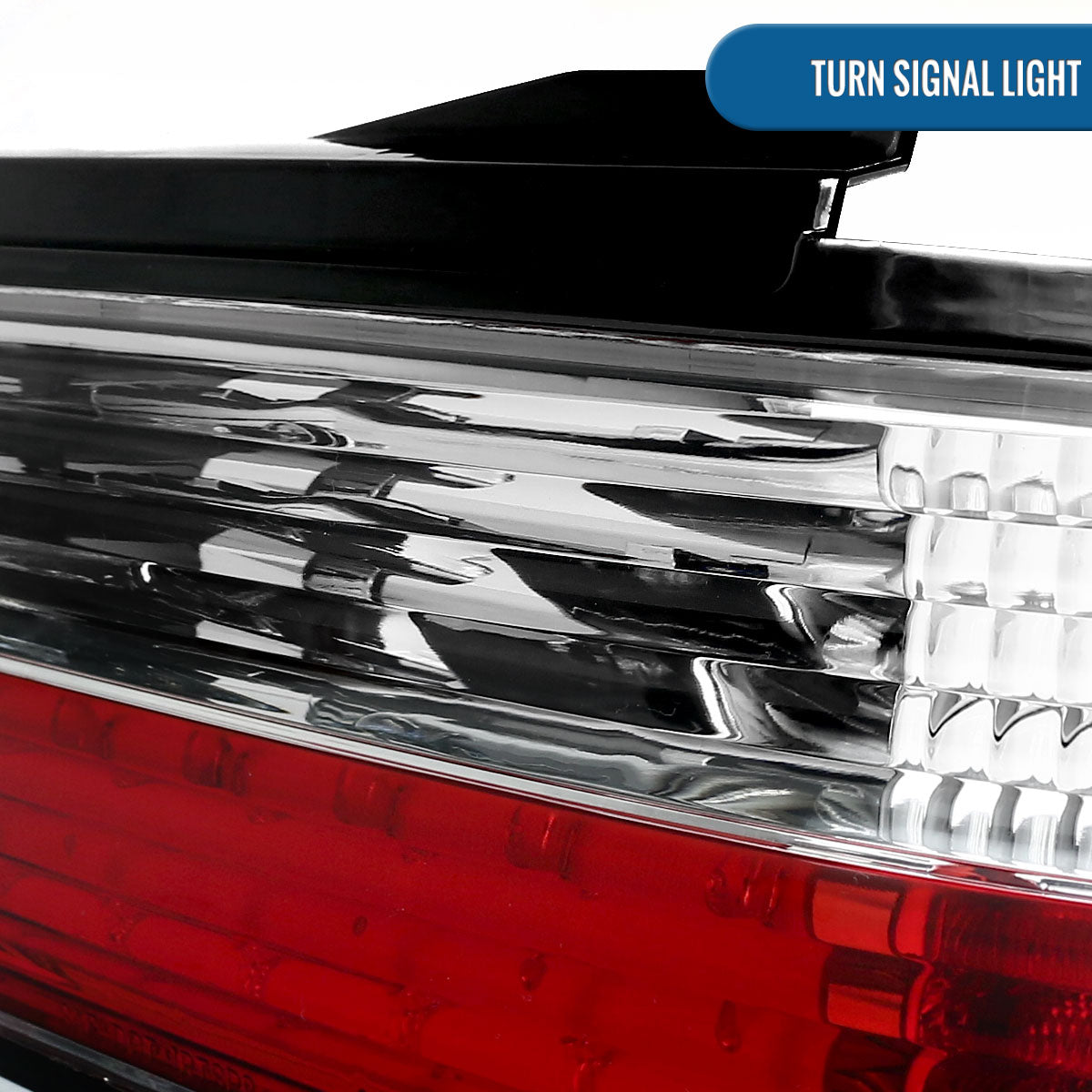 Ronnin - Fits 1989-1994 Nissan 240SX S13 Coupe Upgrade Replacement LED Tail Lights Assembly Pair | Red