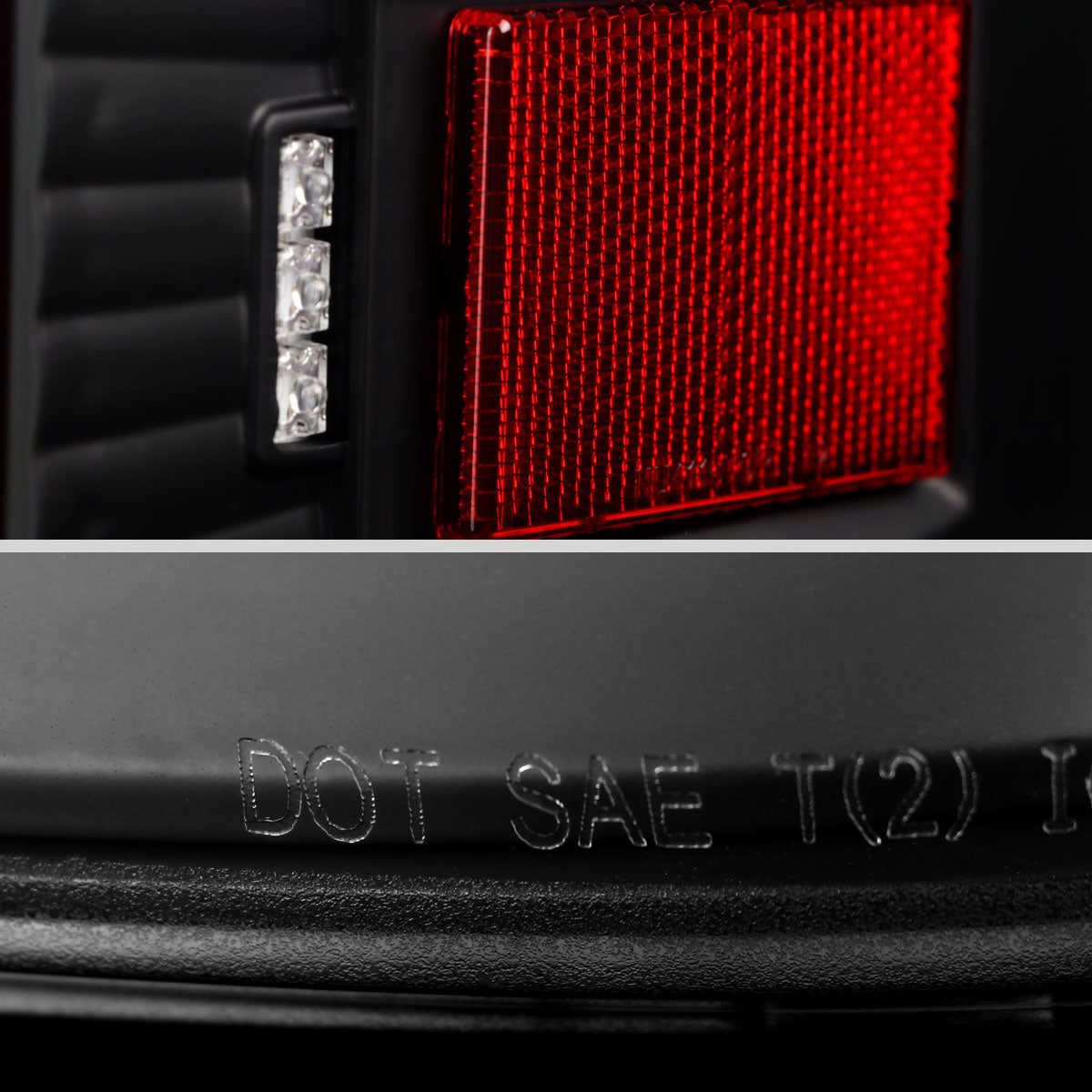 Ronnin - Fits 2014-2018 Silverado 1500 2500HD 3500HD | 2015-2019 Sierra 3500HD LED Tail Lights Integrated Brake and Turn Signal Lamps Replacement Assembly Pair | Black