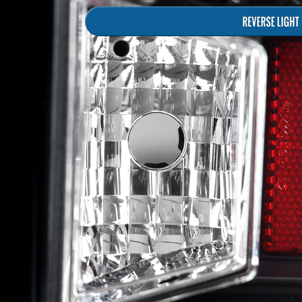 Ronnin - Fits 2014-2018 Silverado 1500 2500HD 3500HD | 2015-2019 Sierra 3500HD LED Tail Lights Integrated Brake and Turn Signal Lamps Replacement Assembly Pair | Black | Red Tube