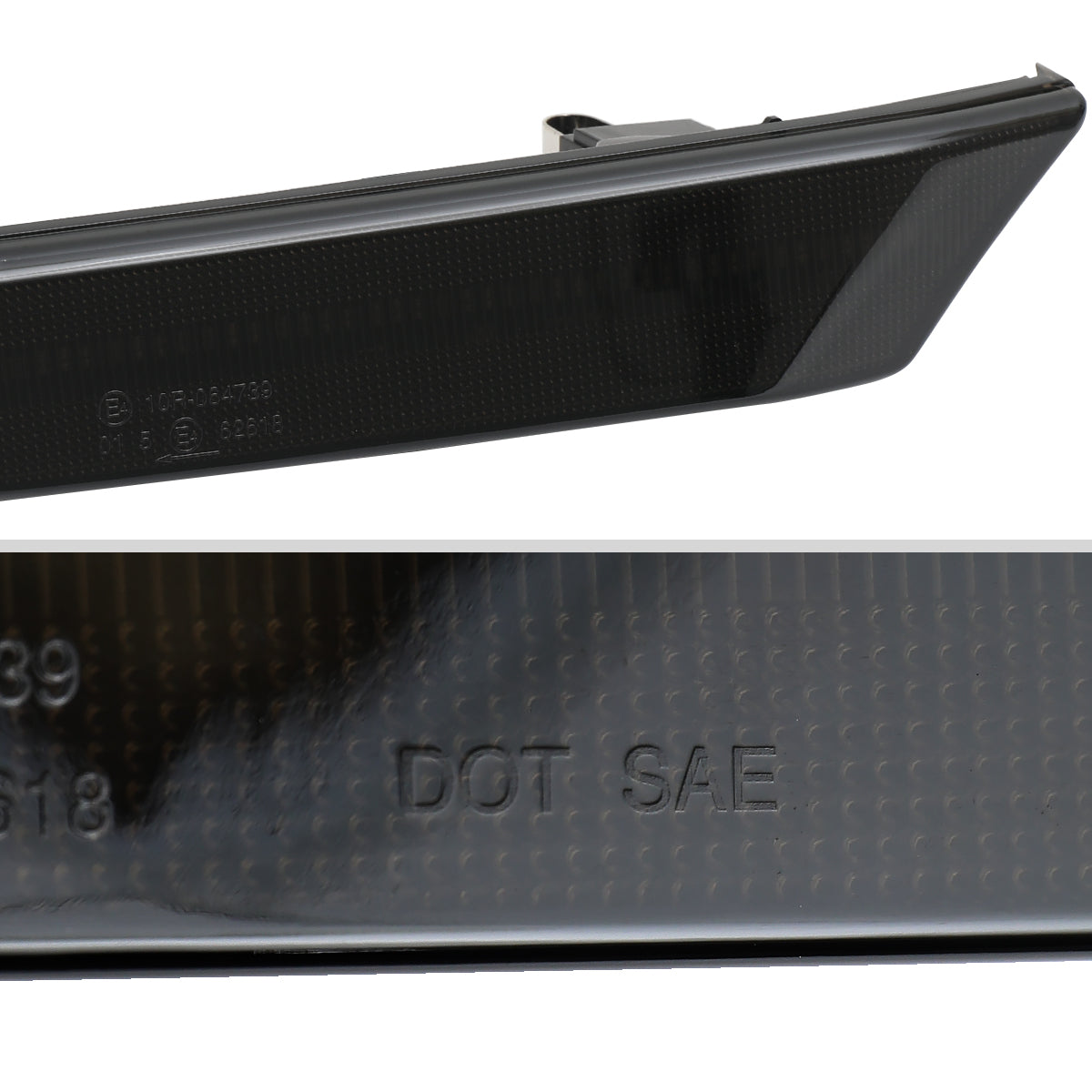 Ronnin - Fits 1997-2004 Porsche Boxster 986 1997-2005 Porsche 911 996 Coupe Convertible Targa LED Sequential Turn Signals Side Marker Bumper Lights Assembly Pair | Smoke