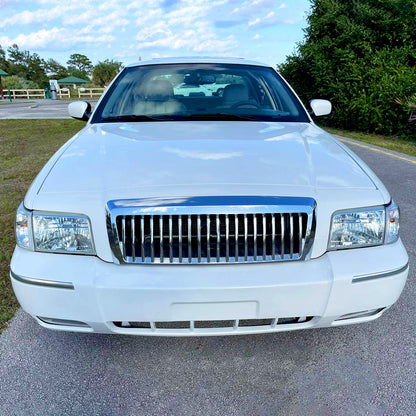 Ronnin - Compatible con Mercury Grand Marquis 2006-2011 Faros delanteros de repuesto + Conjunto de luces de esquina (Par) | Cromo