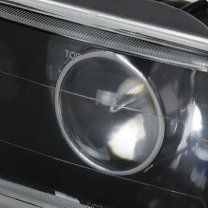 Ronnin - Fits All Vehicles with 4" X 6" Sealed Beam Projector Headlights H4651 H4652 H4656 H4666 H6545 Pair | Black