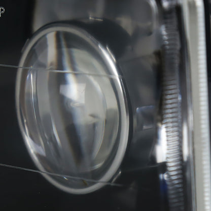 Ronnin - Fits All Vehicles with 4" X 6" Sealed Beam Projector Headlights H4651 H4652 H4656 H4666 H6545 Pair | Black