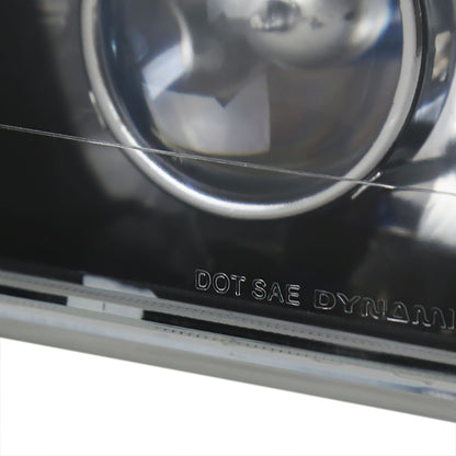 Ronnin - Fits All Vehicles with 4" X 6" Sealed Beam Projector Headlights H4651 H4652 H4656 H4666 H6545 Pair | Black