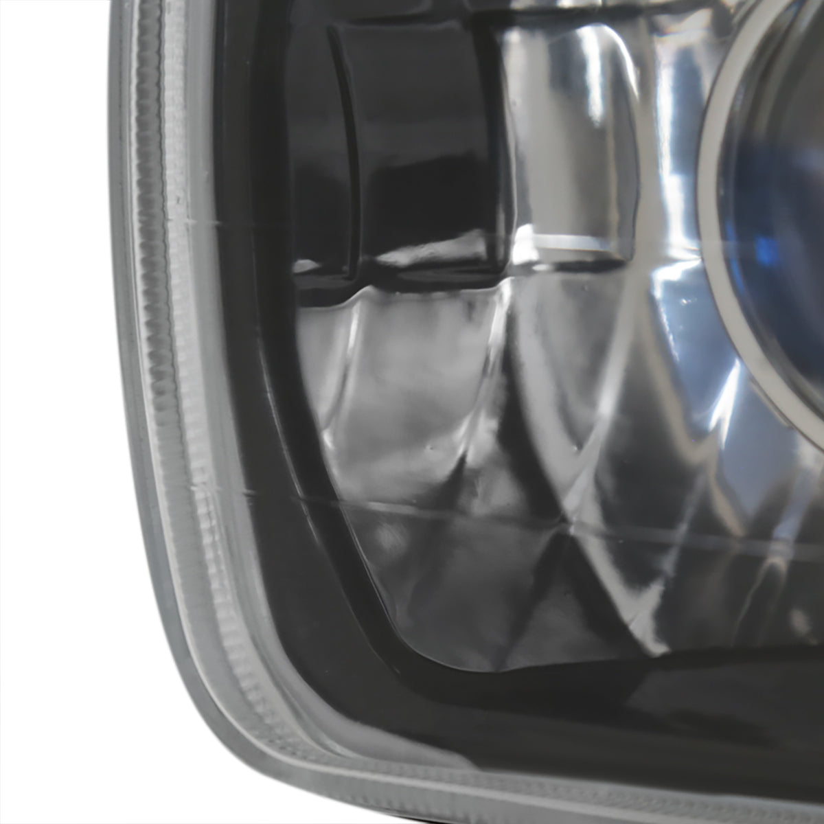 Ronnin - Fits Vehicles with 7" X 6" Sealed Beam Projector Headlights H6054 H6014 H6052 H5054 6054 6052 Pair | Black