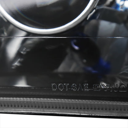 Ronnin - Fits Vehicles with 7" X 6" Sealed Beam Projector Headlights H6054 H6014 H6052 H5054 6054 6052 Pair | Black