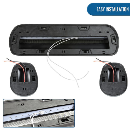 Amber LED Cab Roof Top Marker Clearance Lights 3 Pieces | Clear