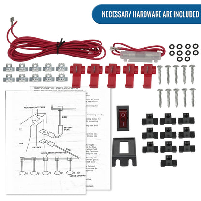 Amber LED Cab Roof Top Marker Clearance Lights 3 Pieces | Smoke