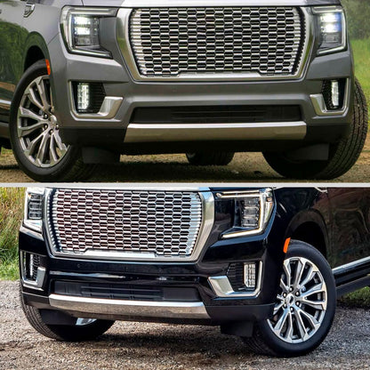 Ronnin LED Fog Lights Assembly Pair, Chrome | Fits 2021-2024 GMC Yukon Yukon XL, Replacement