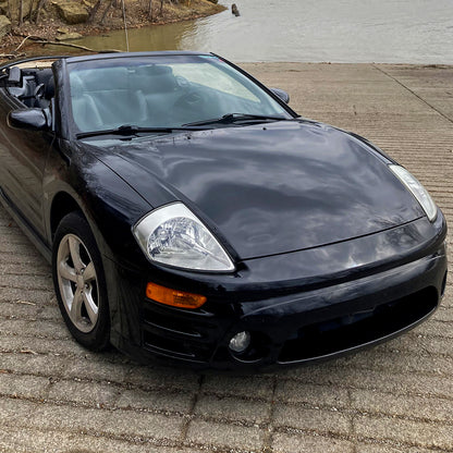 Ronnin - Fits 2000-2005 Mitsubishi Eclipse Headlights Assembly Factory Direct Replacement Pair | Chrome