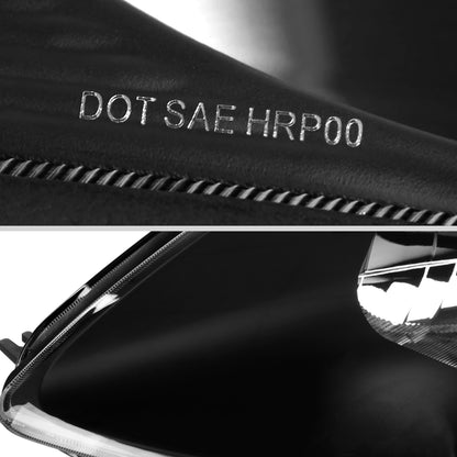 Ronnin - Fits 2000-2005 Mitsubishi Eclipse Headlights Assembly Factory Direct Replacement Pair | Black