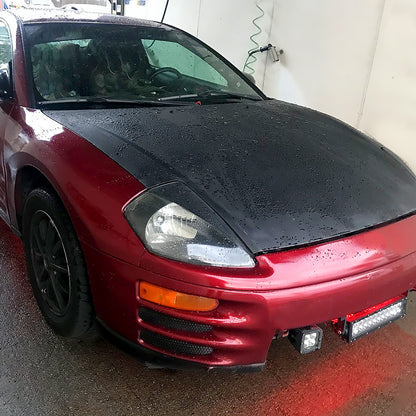 Ronnin - Fits 2000-2005 Mitsubishi Eclipse Headlights Assembly Factory Direct Replacement Pair | Black