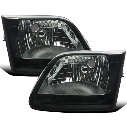Ronnin - Fits 1997-2003 Ford F150 Expedition Headlights Factory Replacement Assembly Pair | Smoke