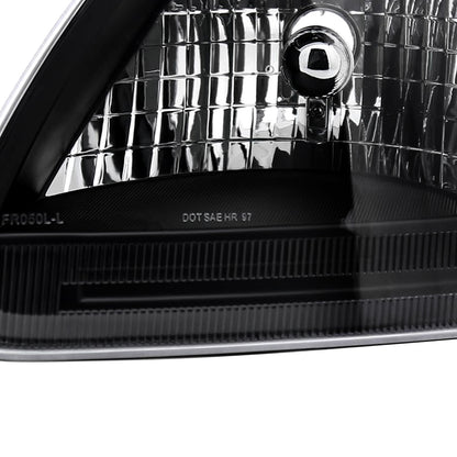 Ronnin - Fits 1997-2003 Ford F150 Expedition Headlights Factory Replacement Assembly Pair | Black