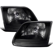 Ronnin - Fits 1997-2003 Ford F150 Expedition Headlights Factory Replacement Assembly Pair | Black