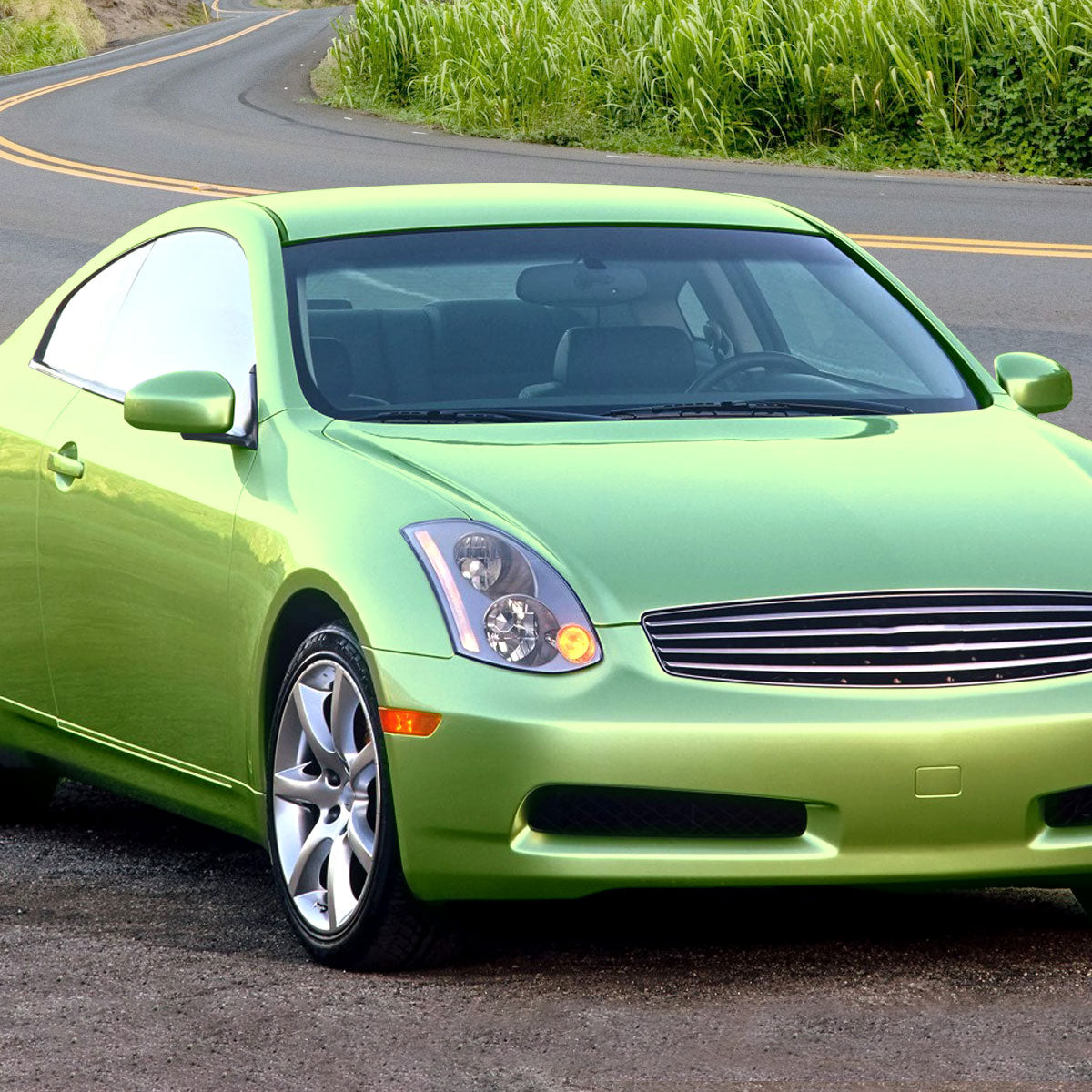 Ronnin - Fits 2003-2005 Infiniti G35 2Dr Coupe Xenon HID Factory Replacement Headlights Assembly Pair | Chrome