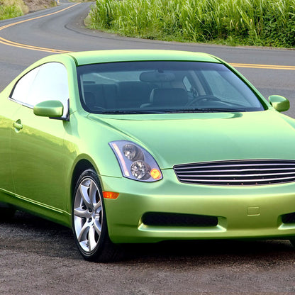 Ronnin - Fits 2003-2005 Infiniti G35 2Dr Coupe Xenon HID Factory Replacement Headlights Assembly Pair | Chrome