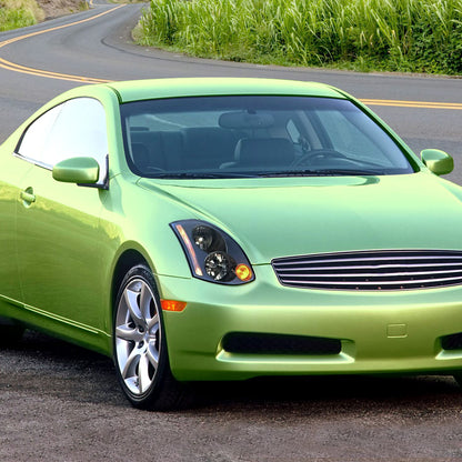 Ronnin - Fits 2003-2005 Infiniti G35 2Dr Coupe Xenon HID Factory Replacement Headlights Assembly Pair | Smoke