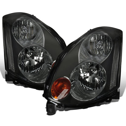 Ronnin - Fits 2003-2005 Infiniti G35 2Dr Coupe Xenon HID Factory Replacement Headlights Assembly Pair | Smoke