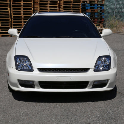 Ronnin - Conjunto de faros delanteros de repuesto para Honda Prelude 1997-2001 | Par | Negro
