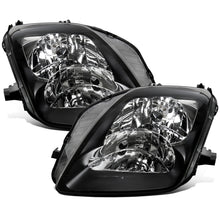 Ronnin - Fits 1997-2001 Honda Prelude Headlights Assembly Factory Direct Replacement Pair | Black