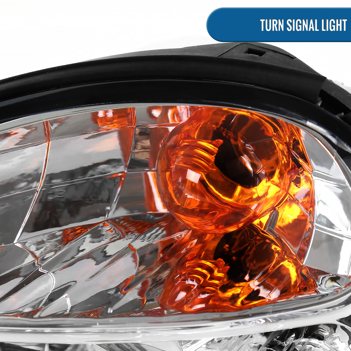 Ronnin - Fits 2002-2003 Subaru Impreza Factory Replacement Halogen Headlights Assembly Pair | Chrome