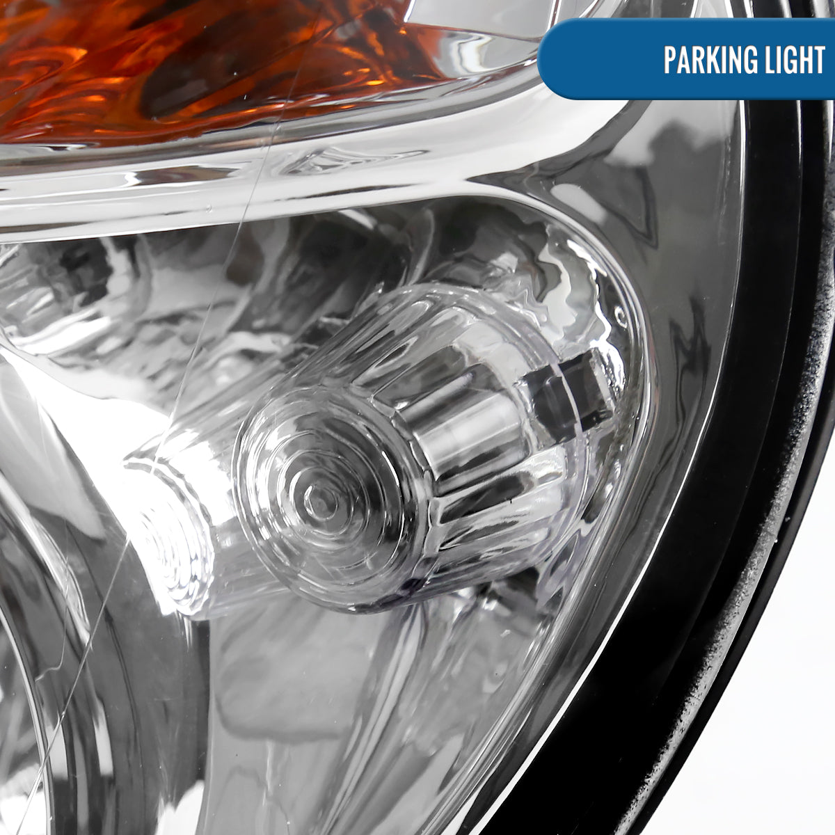 Ronnin - Fits 2002-2003 Subaru Impreza Factory Replacement Halogen Headlights Assembly Pair | Chrome