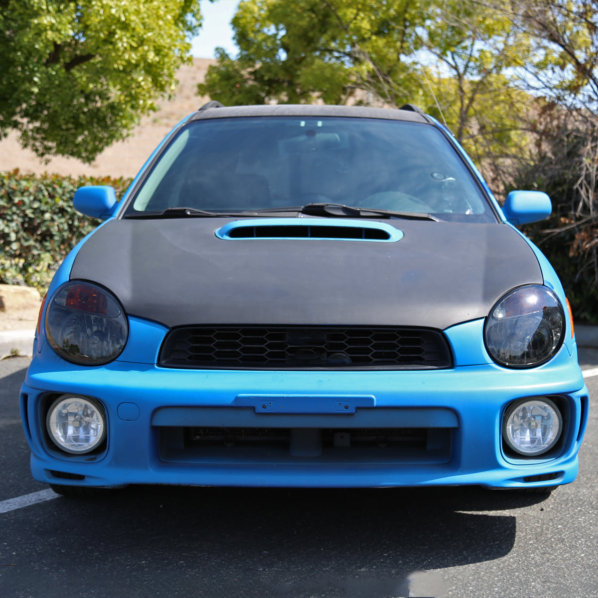 Ronnin - Fits 2002-2003 Subaru Impreza Factory Replacement Halogen Headlights Assembly Pair | Smoke