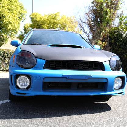 Ronnin - Fits 2002-2003 Subaru Impreza Factory Replacement Halogen Headlights Assembly Pair | Smoke