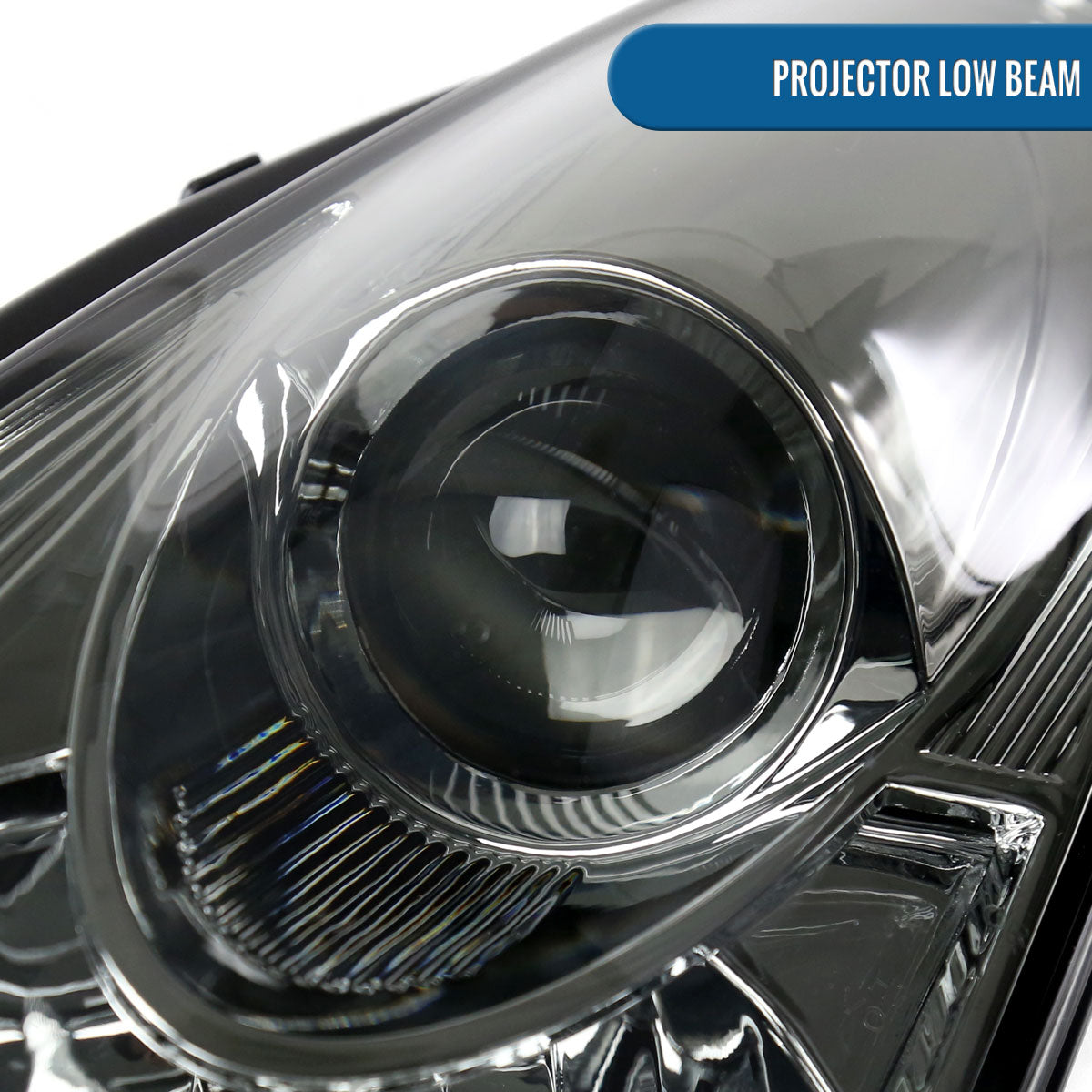 Ronnin - Fits 2000-2005 Toyota Celica GT GTS Projector Headlights Assembly OE Replacement Pair | Smoke