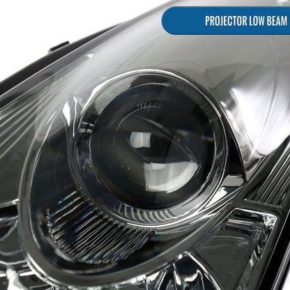 Ronnin - Fits 2000-2005 Toyota Celica GT GTS Projector Headlights Assembly OE Replacement Pair | Smoke