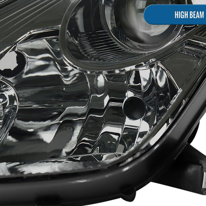 Ronnin - Fits 2000-2005 Toyota Celica GT GTS Projector Headlights Assembly OE Replacement Pair | Smoke
