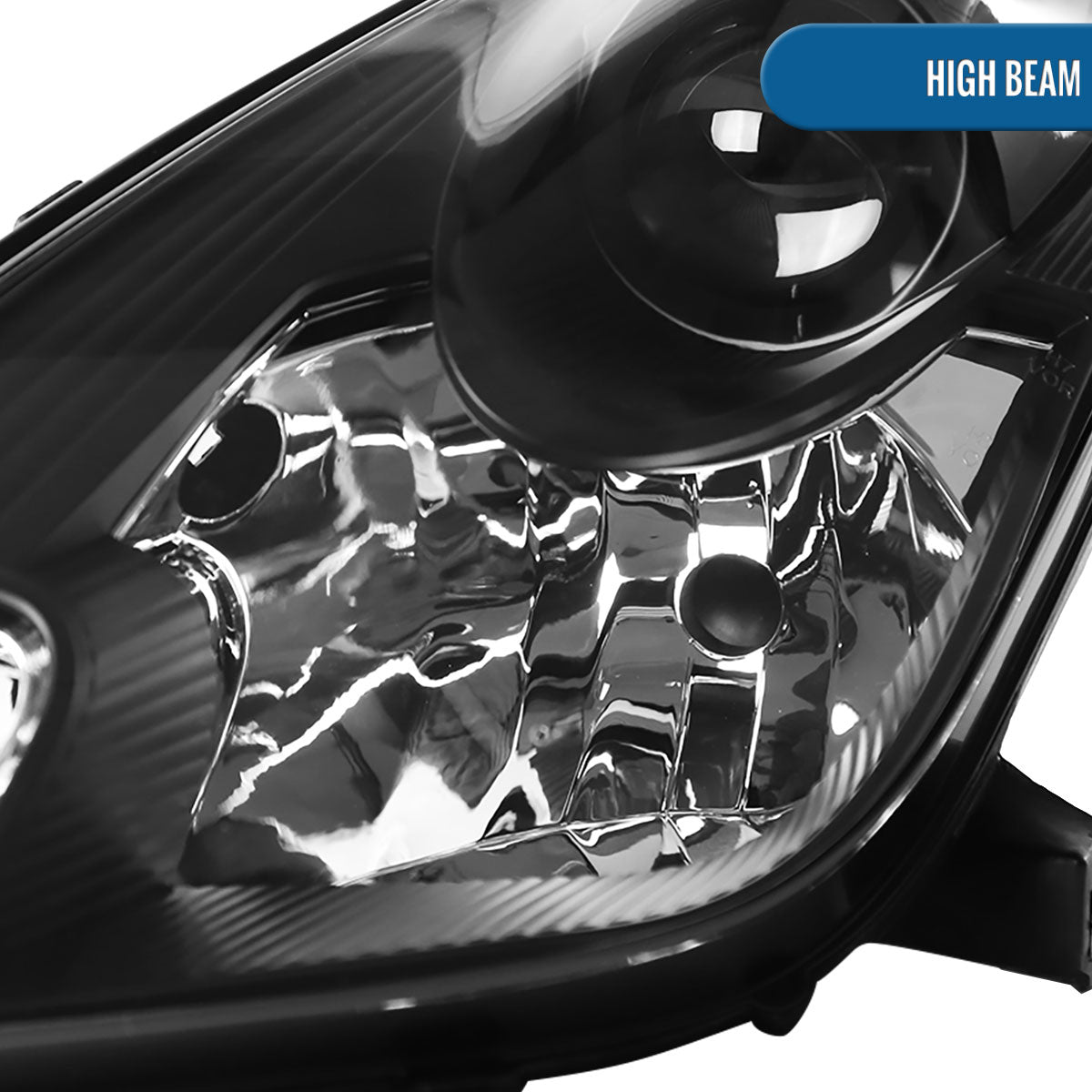 Ronnin - Fits 2000-2005 Toyota Celica GT GTS Projector Headlights Assembly OE Replacement Pair | Black