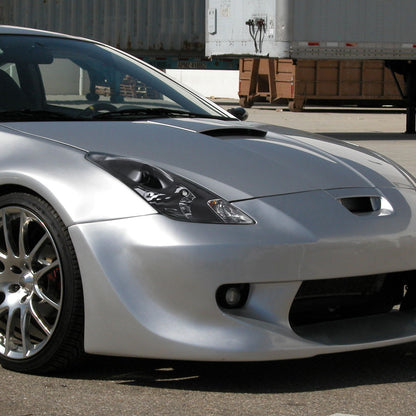 Ronnin - Fits 2000-2005 Toyota Celica GT GTS Projector Headlights Assembly OE Replacement Pair | Black