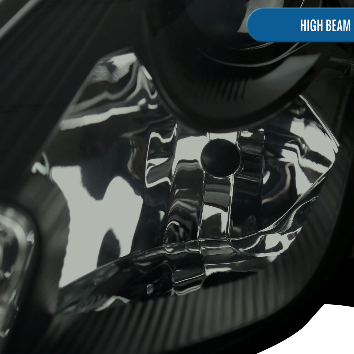 Ronnin - Fits 2000-2005 Toyota Celica GT GTS Projector Headlights Assembly OE Replacement Pair | Black Housing | Smoke