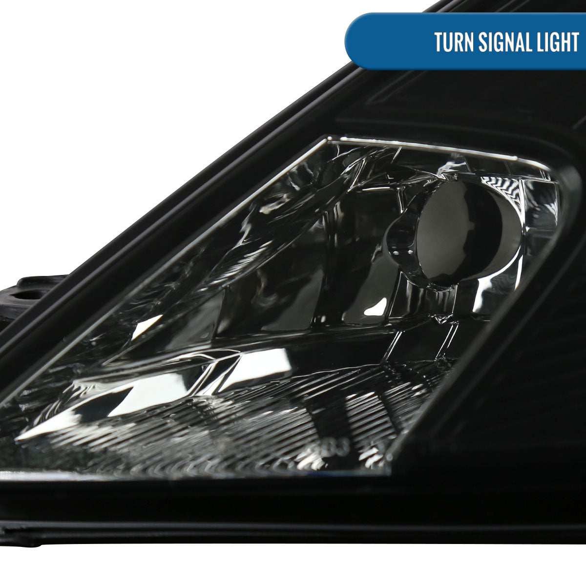 Ronnin - Fits 2000-2005 Toyota Celica GT GTS Projector Headlights Assembly OE Replacement Pair | Black Housing | Smoke