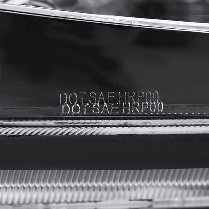 Ronnin - Fits 2000-2005 Mitsubishi Eclipse Upgraded LED Dual Halo Rims Running Lights Projector Headlights Assembly Pair | Chrome