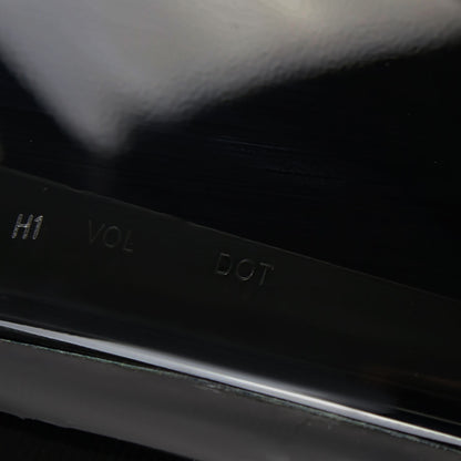 Ronnin - Fits 2000-2005 Mitsubishi Eclipse Upgraded LED Dual Halo Rims Running Lights Projector Headlights Assembly Pair | Black Smoke