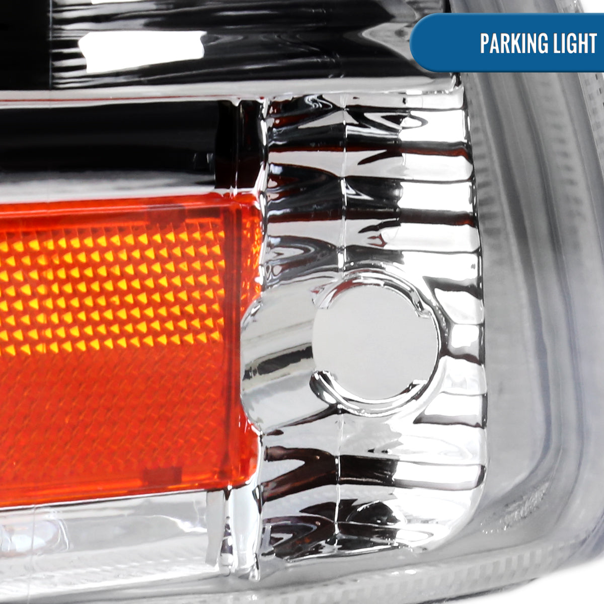 Ronnin - Fits 1997-2004 Dodge Dakota 1998-2003 Durango Replacement Headlights Assembly Pair | Chrome