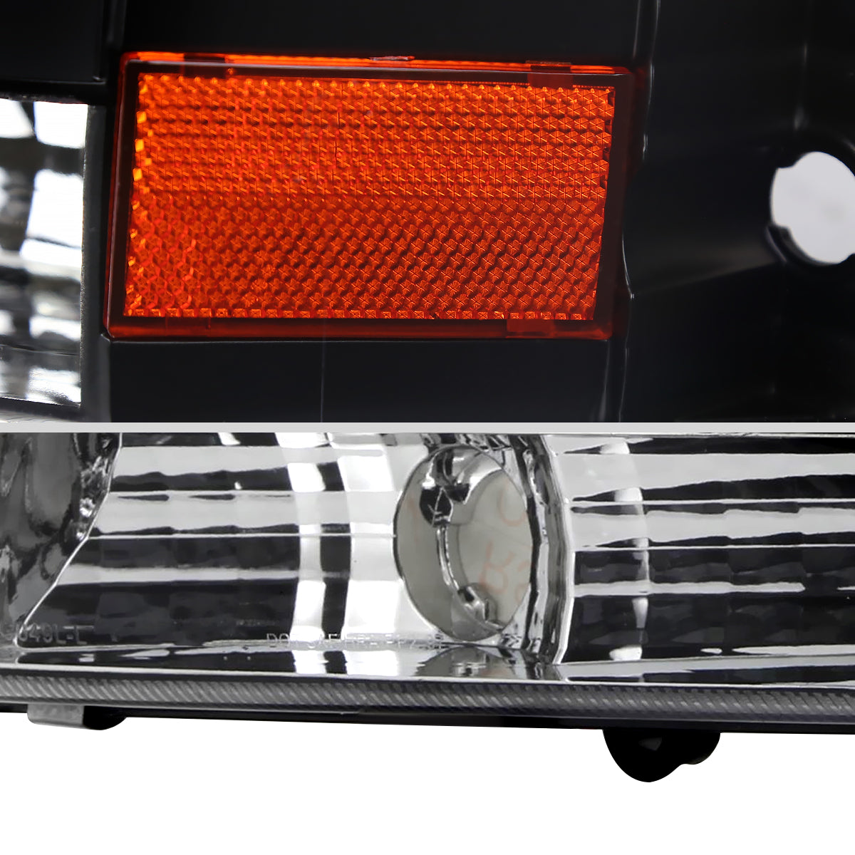 Ronnin - Fits 1997-2004 Dodge Dakota 1998-2003 Durango Replacement Headlights Assembly Pair | Black