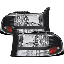 Ronnin - Fits 1997-2004 Dodge Dakota 1998-2003 Durango Replacement Headlights Assembly Pair | Black