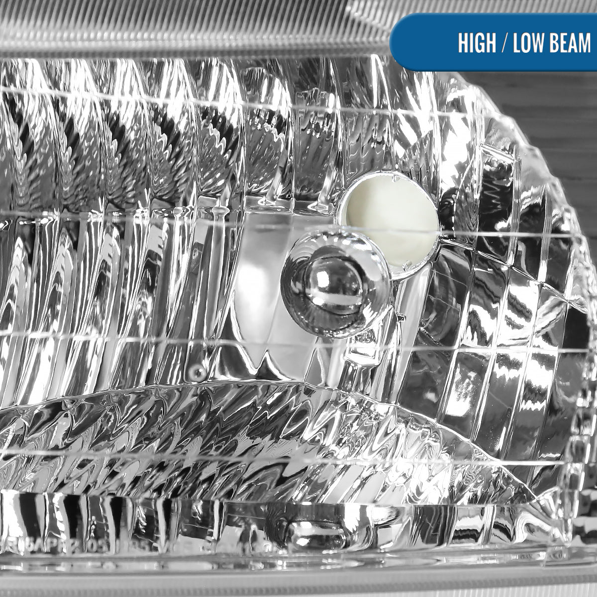 Ronnin - Fits 2005-2009 Chevy Equinox Factory Replacement Headlights Assembly Pair | Chrome