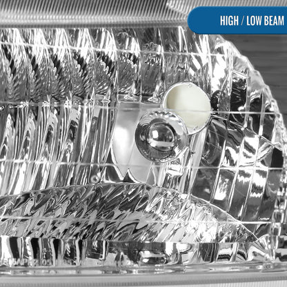 Ronnin - Fits 2005-2009 Chevy Equinox Factory Replacement Headlights Assembly Pair | Chrome