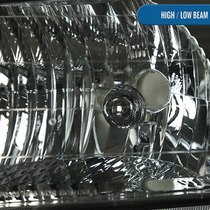 Ronnin - Fits 2005-2009 Chevy Equinox Factory Replacement Headlights Assembly Pair | Smoke