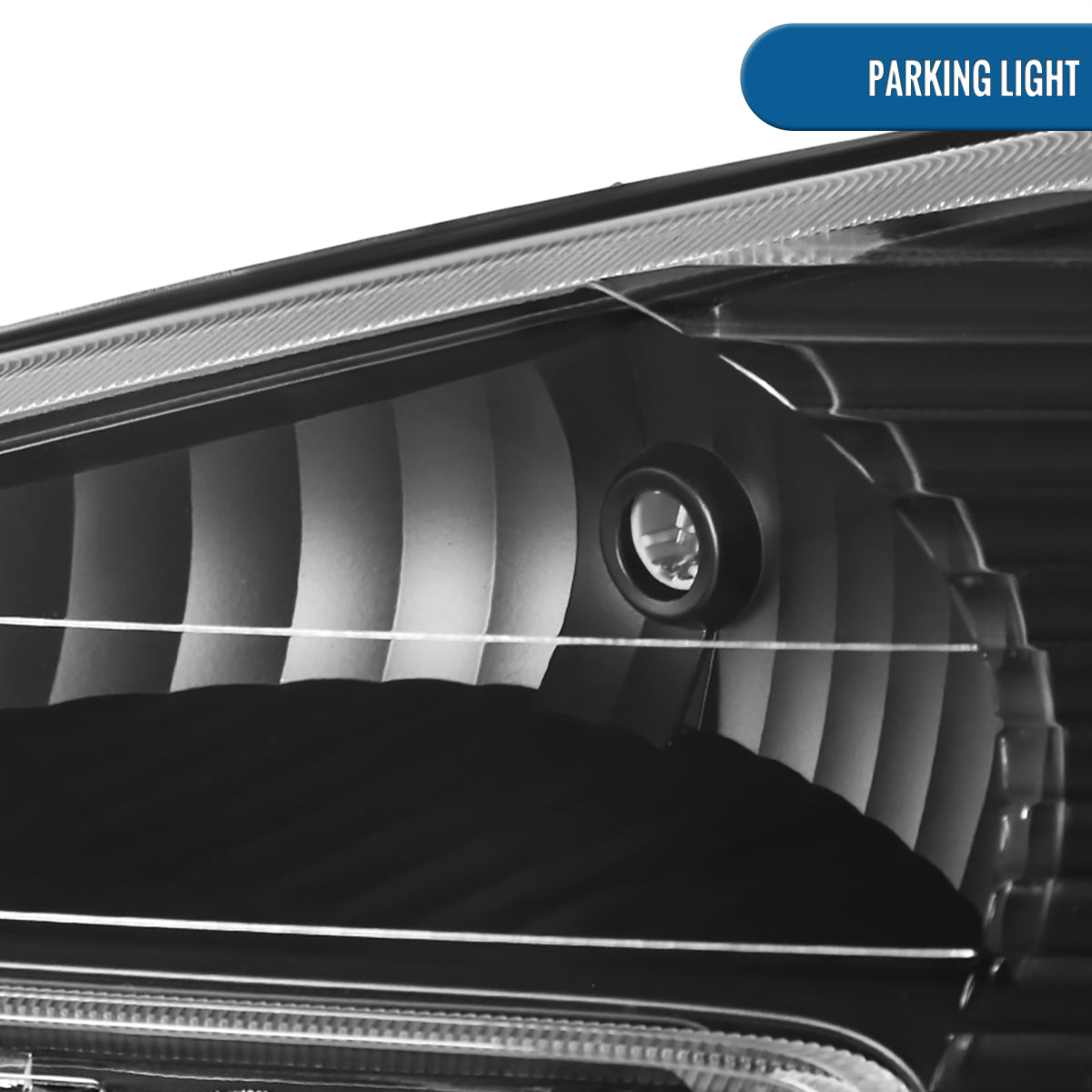 Ronnin - Fits 2005-2009 Chevy Equinox Factory Replacement Headlights Assembly Pair | Black