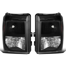Ronnin - Fits 2011-2016 Ford F250 F350 F450 F550 Super Duty Factory Replacement Headlights Assembly Pair | Black